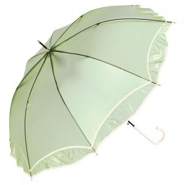 長傘 ビニール傘 シアーフリルアンブレラ グリーン