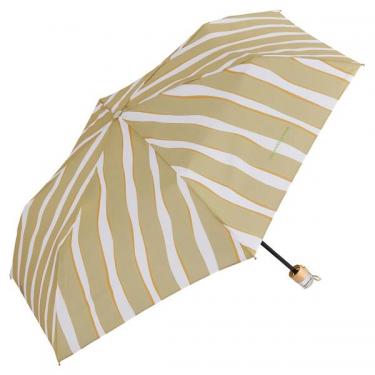 折りたたみ傘 ニュアンスストライプ ベージュ