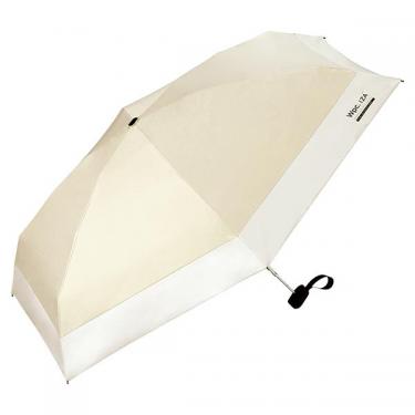 折りたたみ傘 晴雨兼用 IZA compact ベージュ×オフ