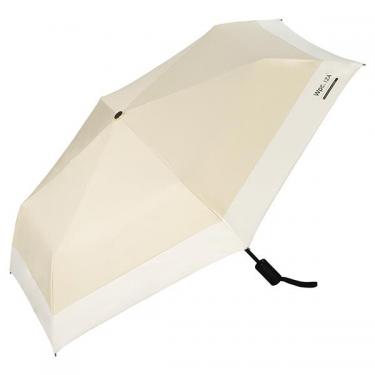 折りたたみ傘 晴雨兼用 自動開閉 IZA AUTOMATIC&SAFE ベージュ×オフ