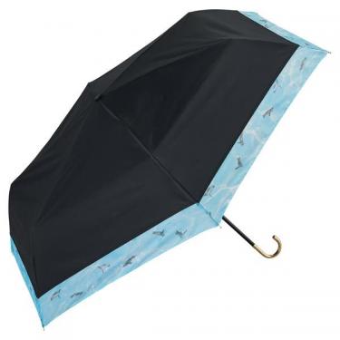 折りたたみ傘 晴雨兼用 遮光 すみだ水族館 ペンギン ブラック