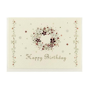 バースディカード レッド