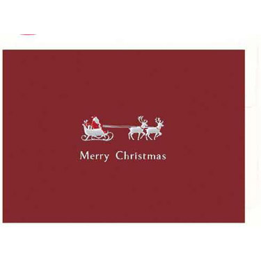 クリスマスカード GX4025 サンタ柄