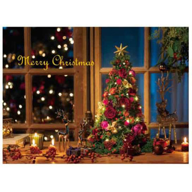 クリスマス3Dカード PX4059 ツリー柄