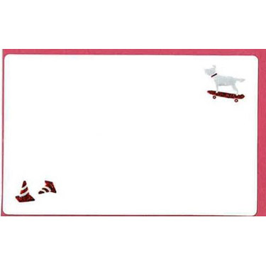 ネームカードセット GN1841 イヌ ローズレッド【ロフト限定】