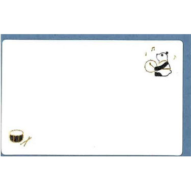 ネームカードセット GN1842 パンダ スモーキーデニム【ロフト限定】