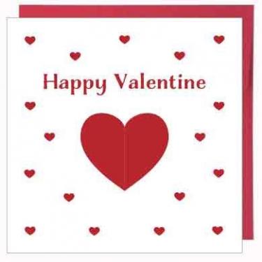 バレンタインミニカード GV4504