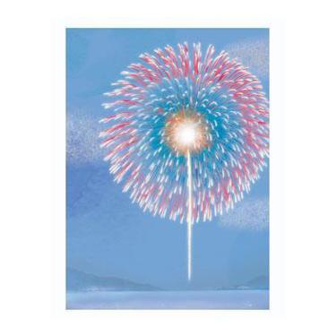 暑中見舞いはがき 花火