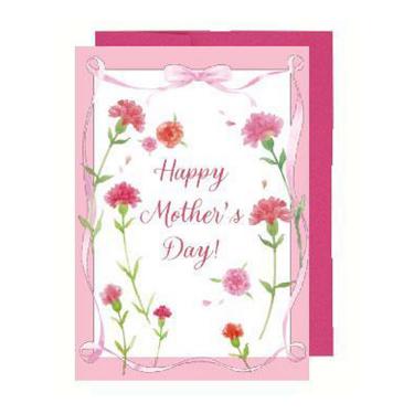 母の日カード カーネーション