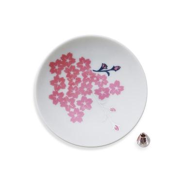 風姿香伝 香皿 8.3cm 香立付 桜