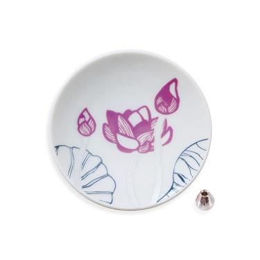 風姿香伝 香皿 8.3cm 香立付 蓮