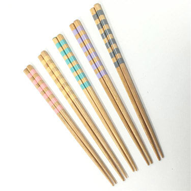 食洗五膳箸 23cm パステルボーダー【ロフト限定】