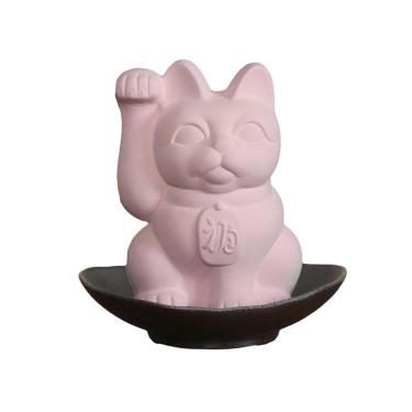 【自然気化式】 まねき猫 加湿器 ピンク