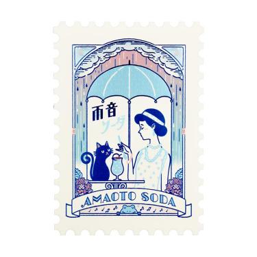 箔押しポストカード オビワン×ロッカク 雨音ソータ゛