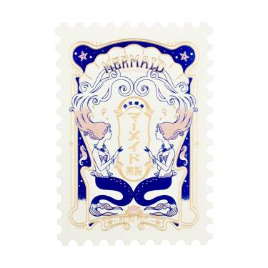 箔押しポストカード オビワン×ロッカク マーメイド製薬