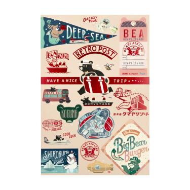 箔押しポストカード オビワン×ロッカク BEARSTICKE