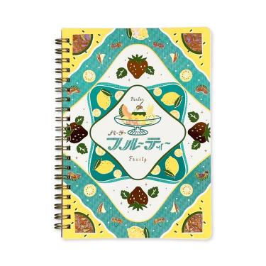 箔押しリングノート B6 オビワン×ロッカク パーラーフルーティー