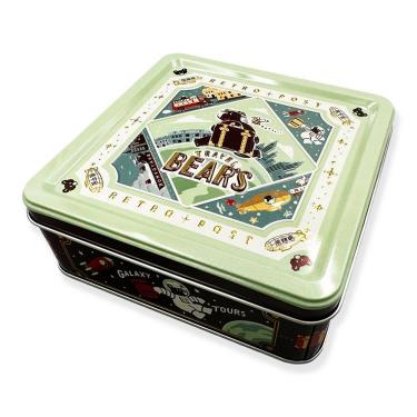 エンボス缶セット オビワン×ロッカク レトロ郵便 旅熊 アースツアー