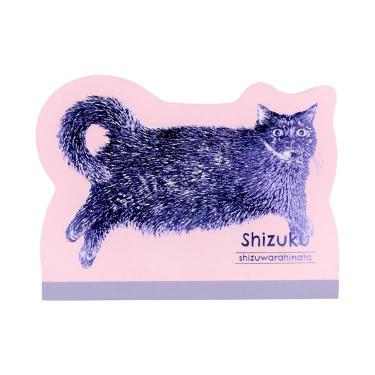 ダイカットメモ キャットアートコレクション しずく