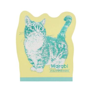 ダイカットメモ キャットアートコレクション わらび