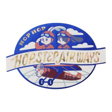 ステッカー オビワン×ロッカク HOP STEP AIR WAYS