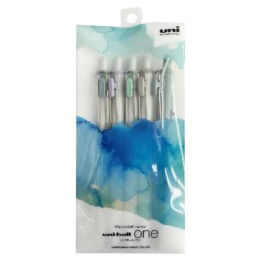 ユニボールワン ボールペン 0.5mm ゲルインク 5色アソートセット クール