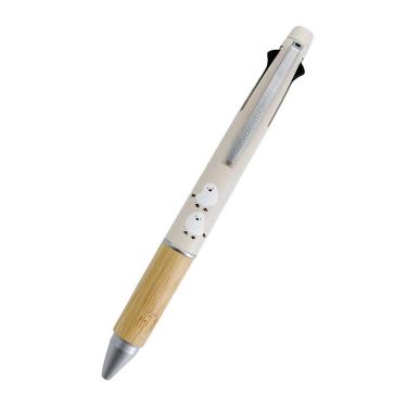 ジェットストリーム 4&1 バンブーグリップ 多機能ペン 油性 0.5mm そえぶみ箋 シマエナガ