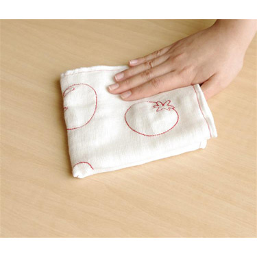 AG+除菌 ふきん刺繍 トマト