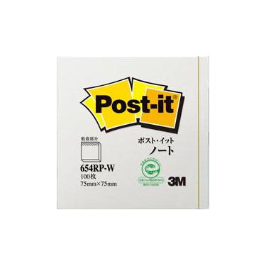 ポストイット 再生紙スタンダードノート ホワイト