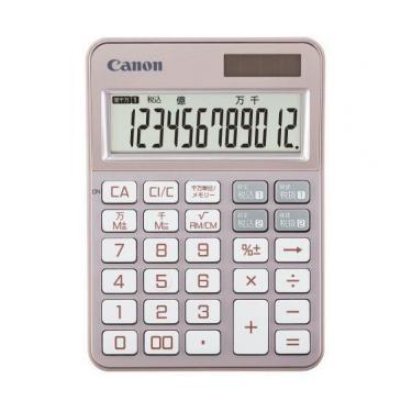 カラフル電卓 ミニ卓上 抗菌・抗ウイルス 12桁 KS-126WUV ピンクゴールド