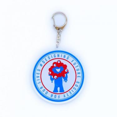 丸アクリルキーホルダー ミャクミャク