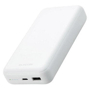 モバイルバッテリー PD対応 20000mAh ホワイト: ファッション