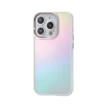 iPhone15Pro用 ハイブリッドケース オーロラ
