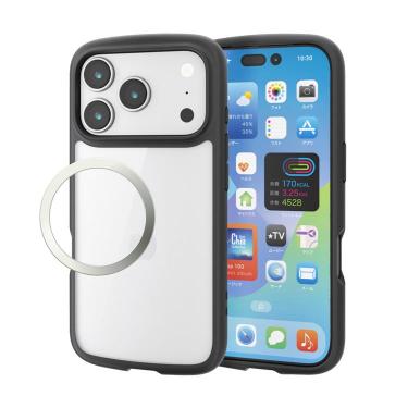 iPhone17Pro用ケース タフスリムフレーム ブラック