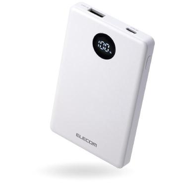 エレコム 半固体バッテリー 5000mAh ホワイト