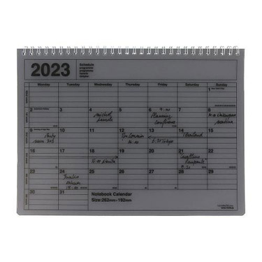 ２０２３年１月始まり手帳 月間 ｂ５ ノートブックカレンダー ｓ 縦型 ブラック ブラック ステーショナリー ロフト公式通販サイト Loft