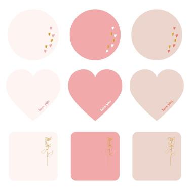 寄せ書き用ステッカー ラブ