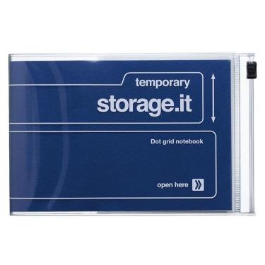 ストレージイット 横型ノート A6変形 ネイビー