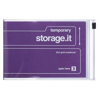 ストレージイット 横型ノート A6変形 パープル