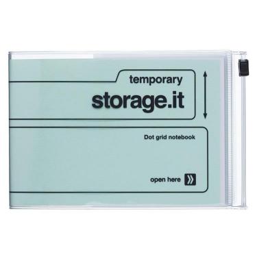 ストレージイット 横型ノート A6変形 ミント