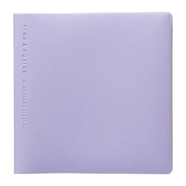 ログダイアリー 日付け無し デイリー スクエア ポケット パープル