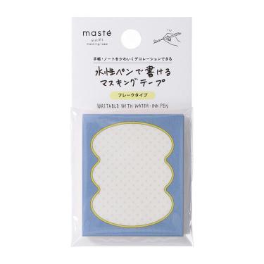 水性ペンで書けるマスキングテープ フレークタイプ シェイプフレーム