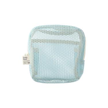 メッシュスクエアポーチ クリームソーダ