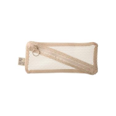 メッシュペンケース ミルクティー