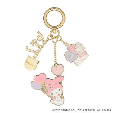 クリザンテームとマイメロディのキーリング ピンク