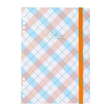 ゴム付きカバー A5 パピノット 柄 ミックスチェック