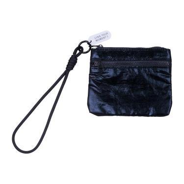 ミニポーチ メタリック コールブラック