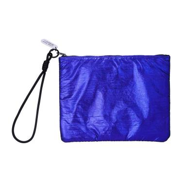 フラットポーチ メタリック ディープバイオレット