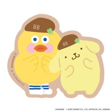 PVCステッカー ブランチブラザー×サンリオキャラクターズ ダック・ポムポムプリン