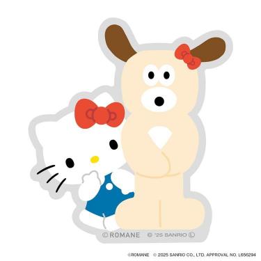 PVCステッカー ブランチブラザー×サンリオキャラクターズ パピー・ハローキティ